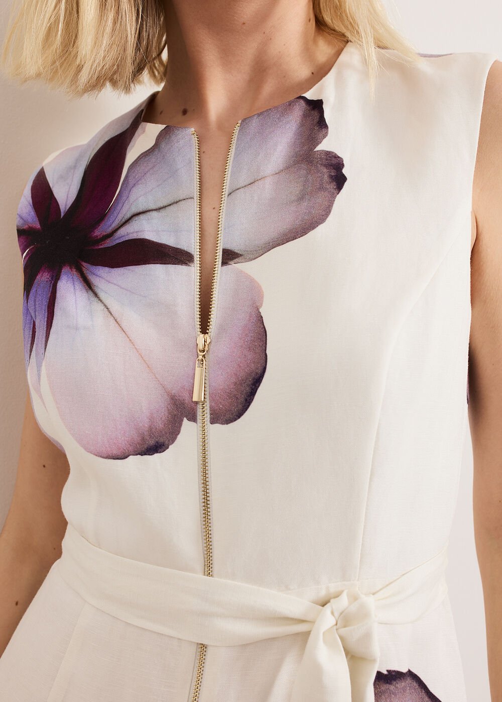 Nina Linen Dress - Ivory