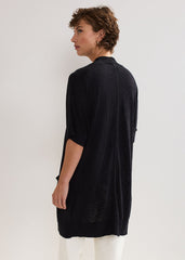 Elma Longline Cardi - Black
