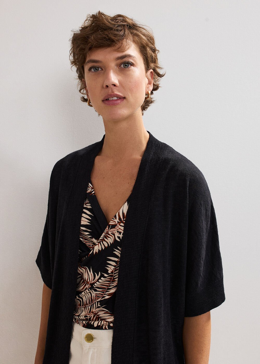 Elma Longline Cardi - Black