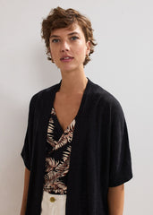 Elma Longline Cardi - Black