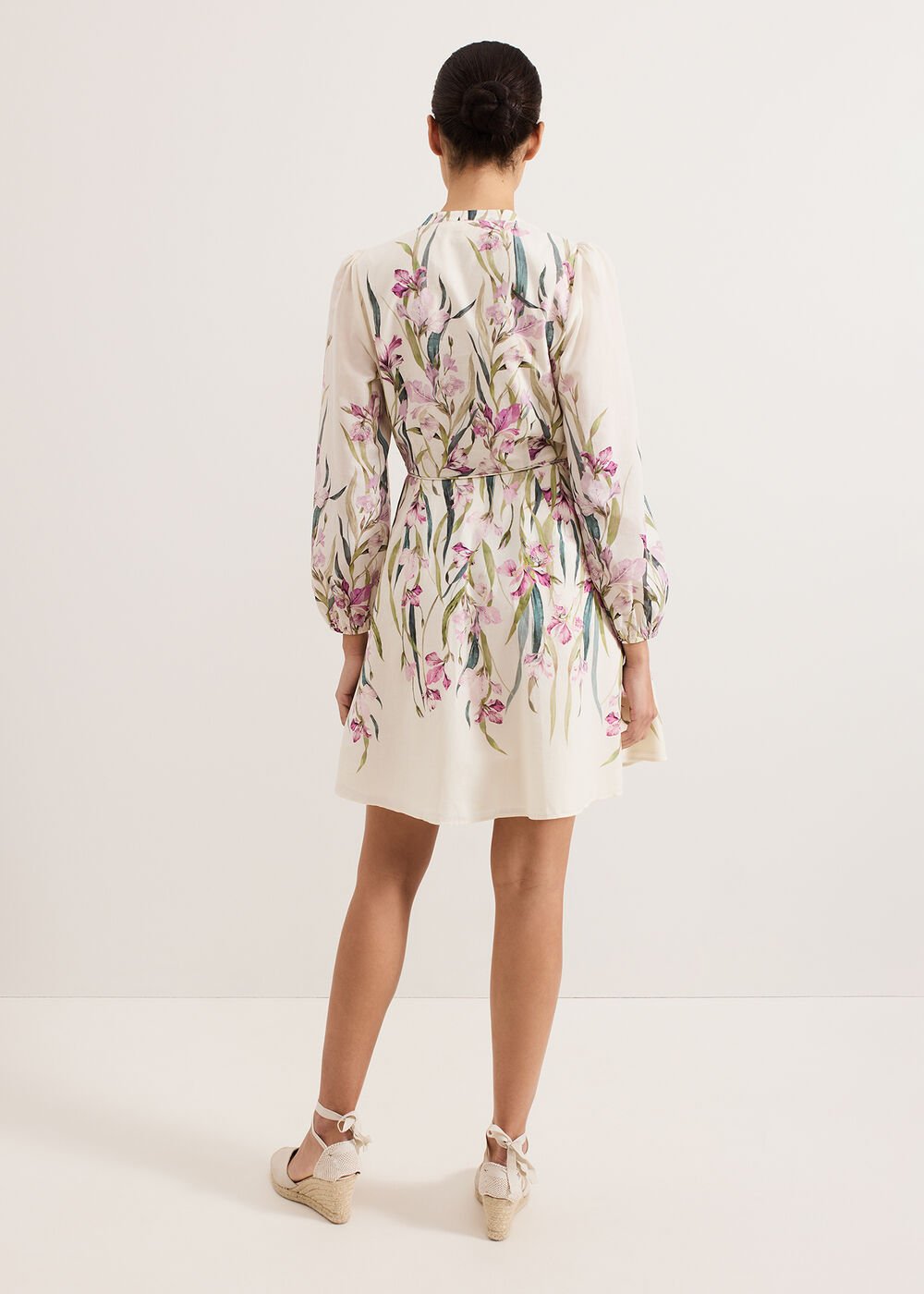 Velma Floral Dress - Ivory