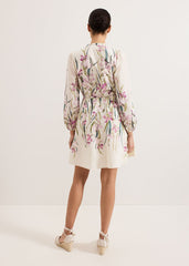 Velma Floral Dress - Ivory