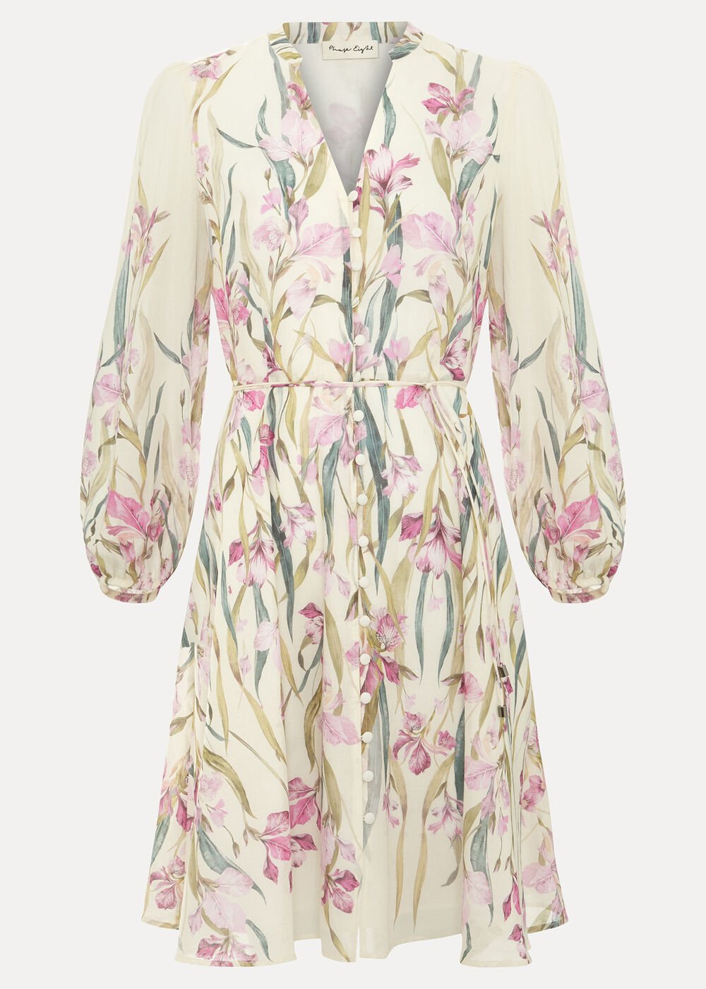 Velma Floral Dress - Ivory
