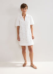 Witney Lace Tunic Dress - White