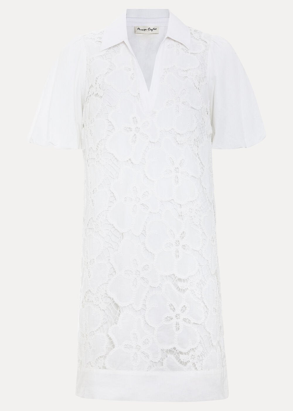 Witney Lace Tunic Dress - White
