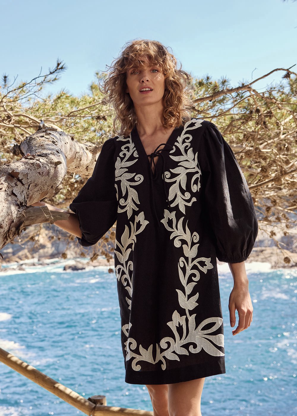 Bettie Tunic Dress - Black Multi
