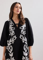 Bettie Tunic Dress - Black Multi