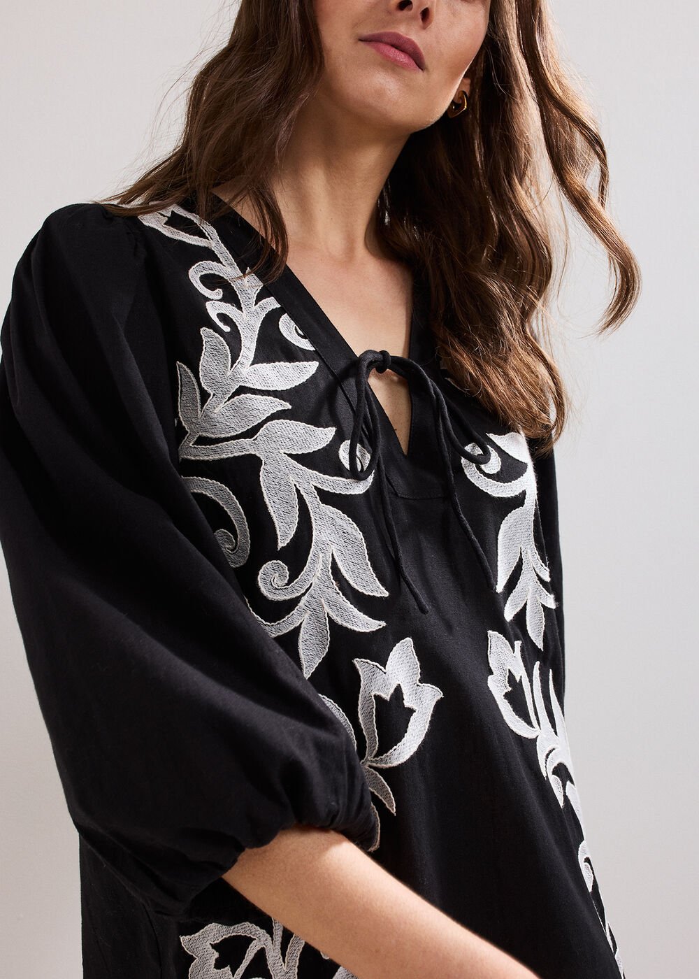Bettie Tunic Dress - Black Multi