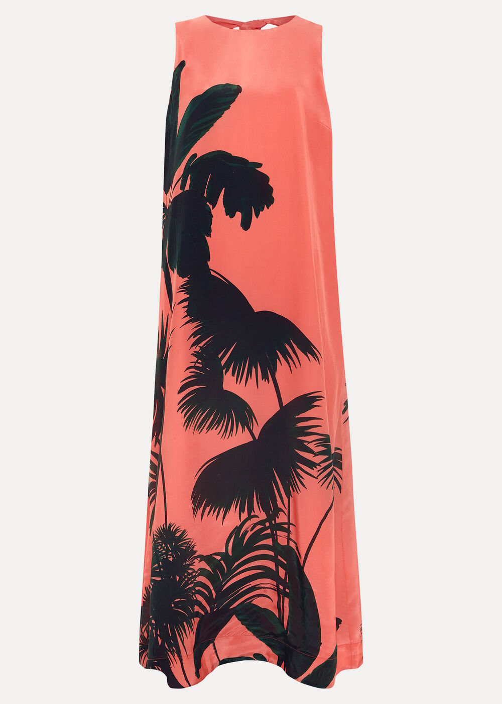 Leila Palm Dress - Coral