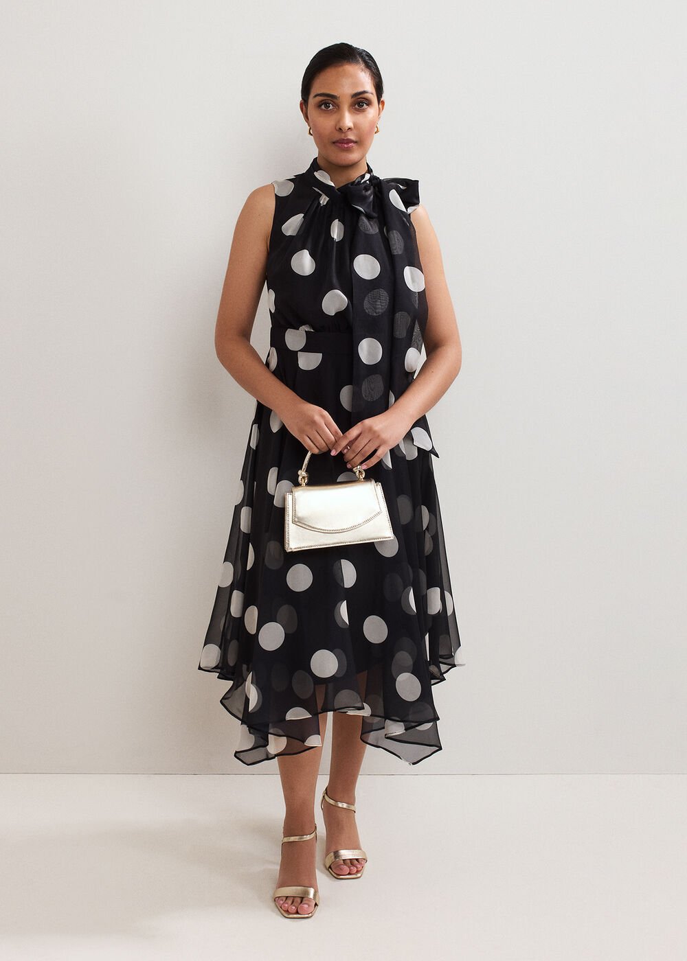 Petite Lucinda Dress - Black Multi