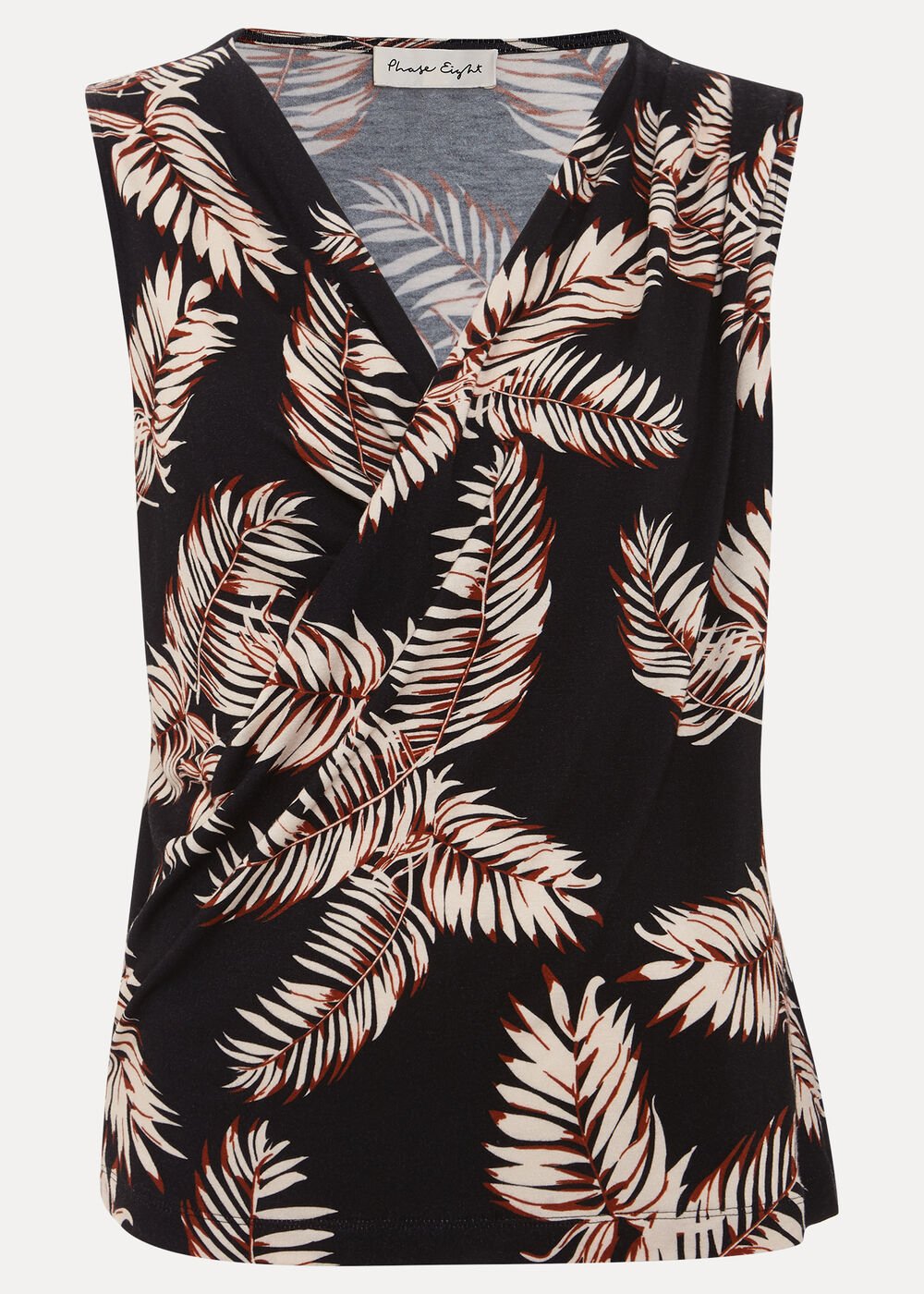 Sutton Printed Top - Black