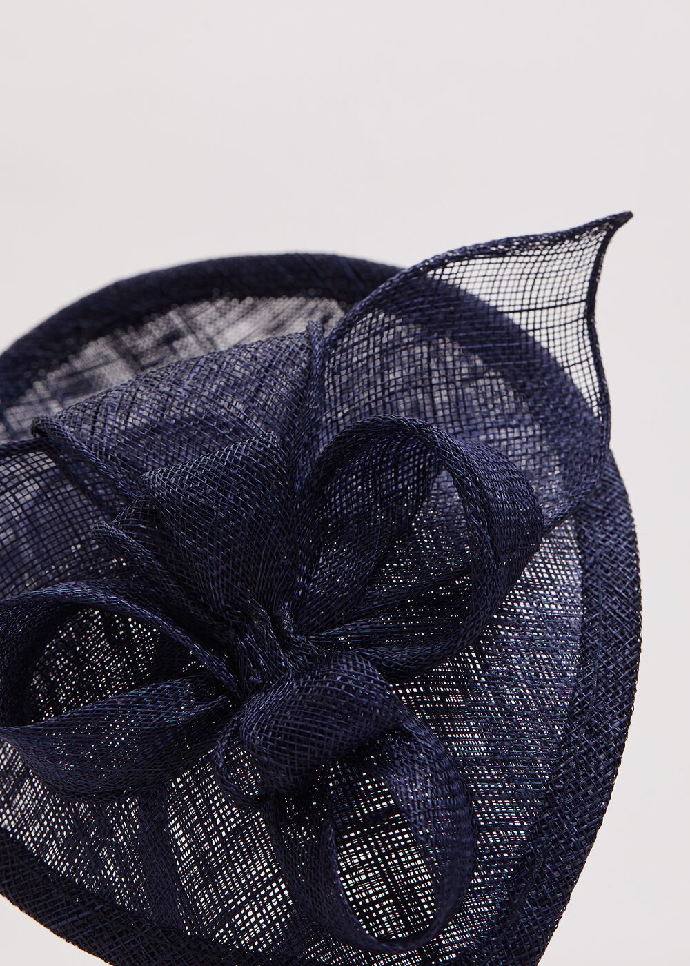 Oval Mini Fascinator - Navy