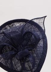 Oval Mini Fascinator - Navy
