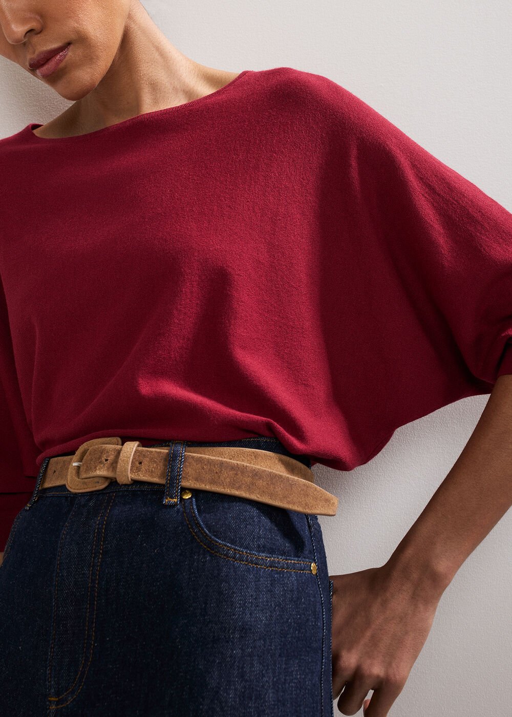 Cristine Knit Top - Red