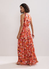 Zelah Floral Dress - Orange