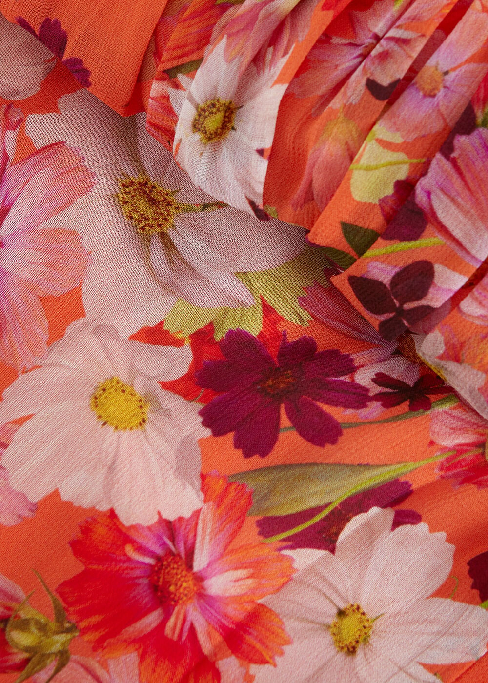 Zelah Floral Dress - Orange