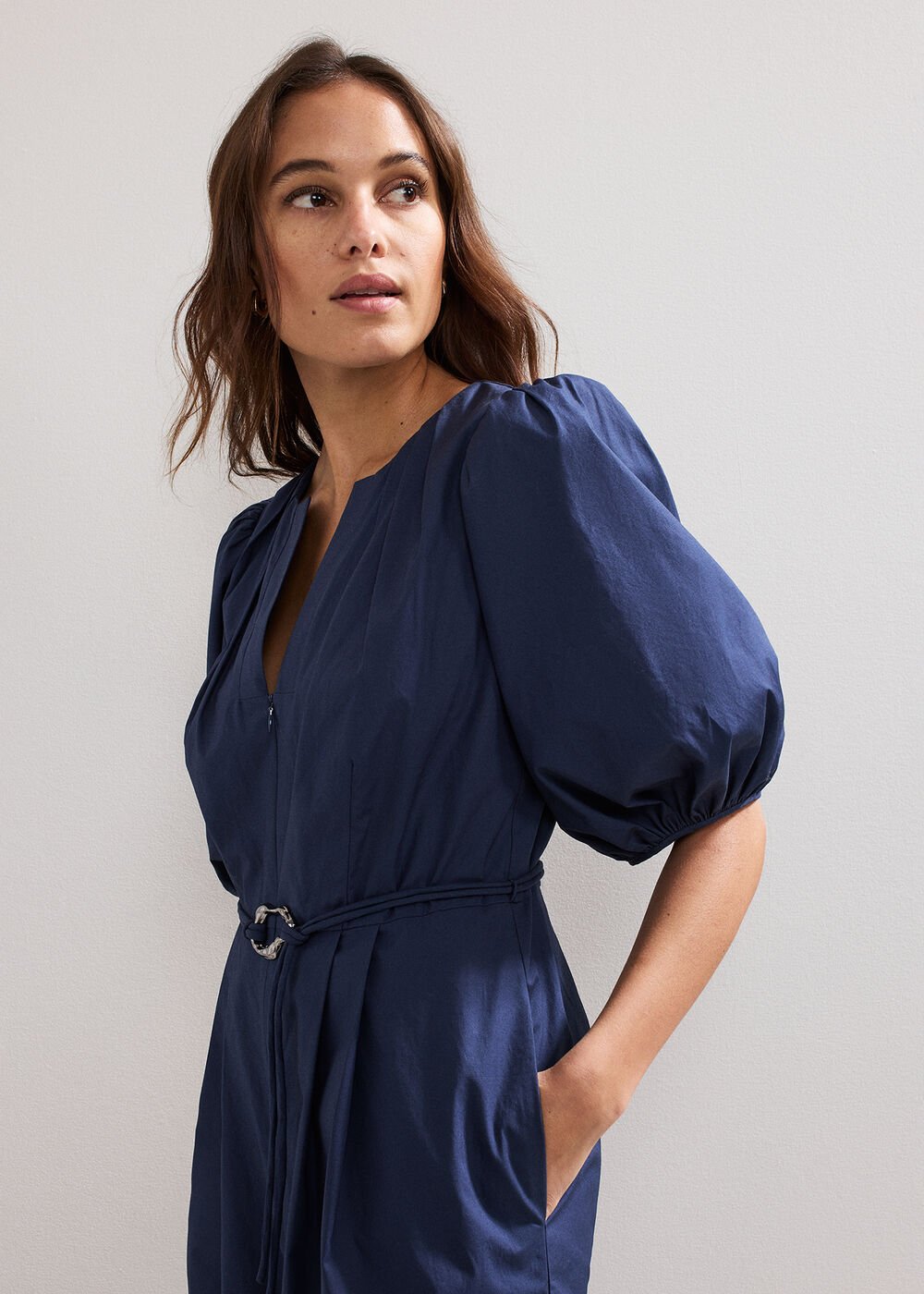 Joni Belted Jumpsuit - Navy