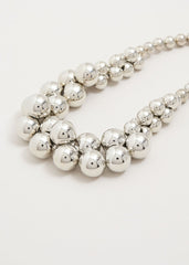 Jumble Bead Necklace - Silver