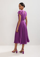 Gwen Textured Dress - Purple