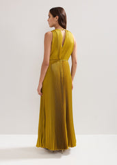 Dionne Pleated Dress - Yellow