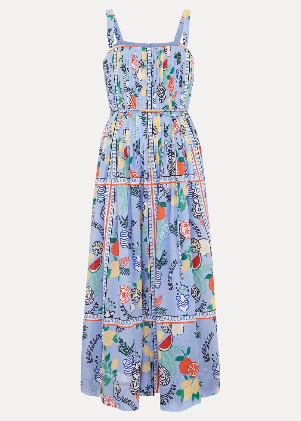 Hariett Cotton Dress - Pale Blue