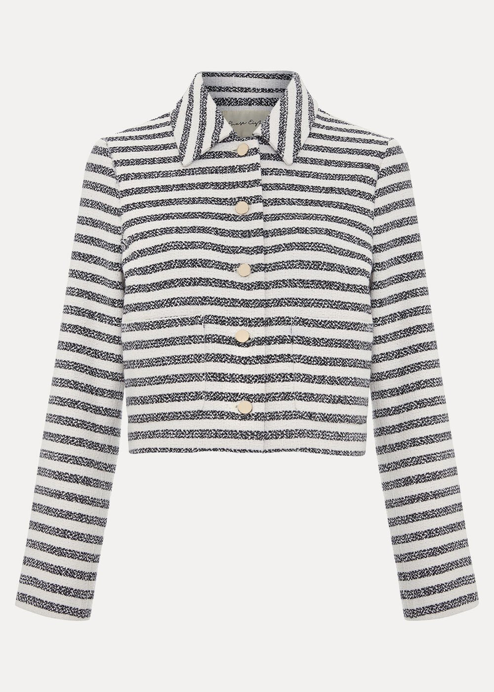 Neave Stripe Jacket - Navy/Ivory
