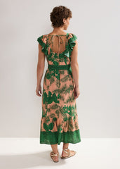 Sandra Midi Dress - Coral