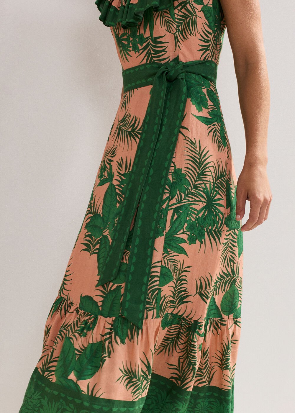 Sandra Midi Dress - Coral