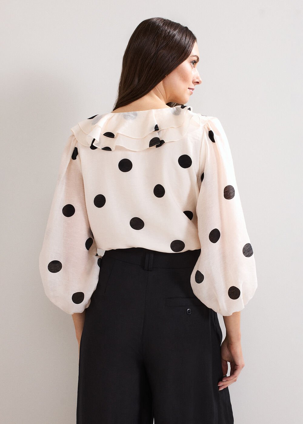 Jaqlyn Spot Blouse - Pink