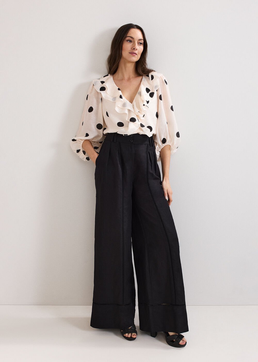 Jaqlyn Spot Blouse - Pink