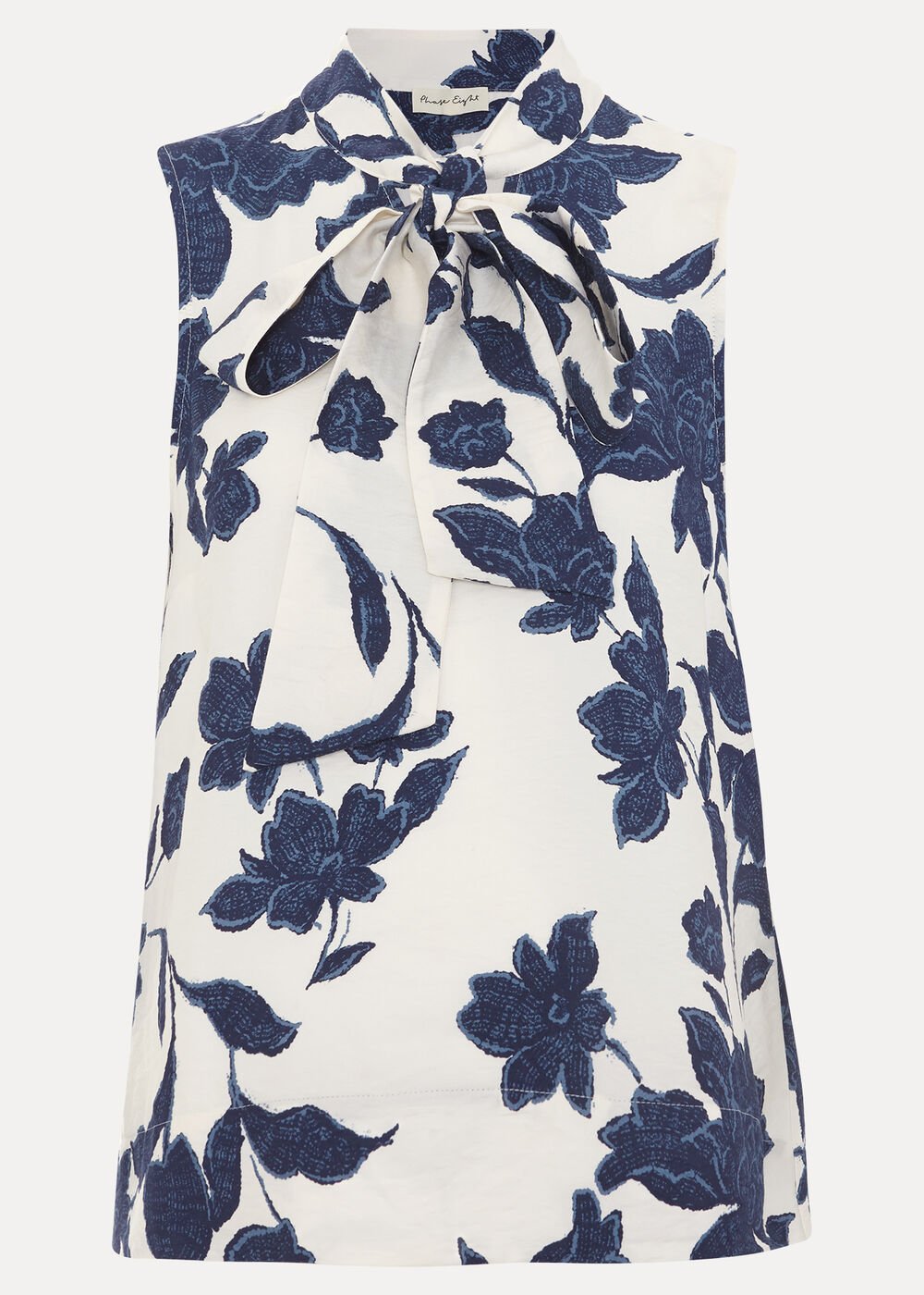Junie Floral Blouse - Navy/Ivory