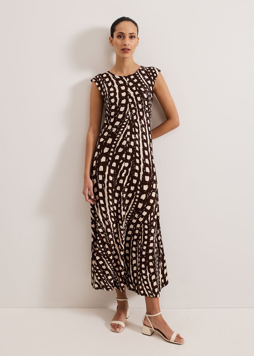 Kristy Midaxi Dress - Brown