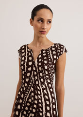 Kristy Midaxi Dress - Brown