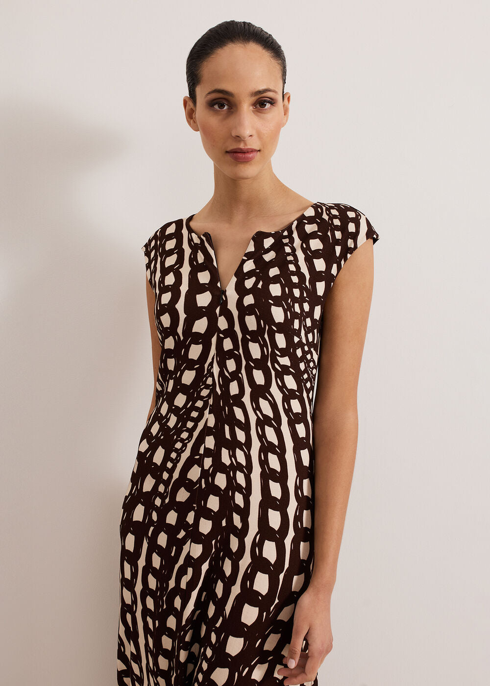 Kristy Midaxi Dress - Brown
