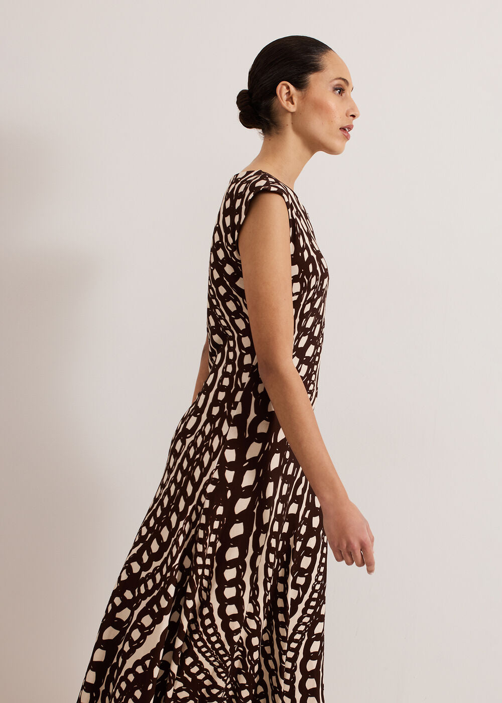 Kristy Midaxi Dress - Brown