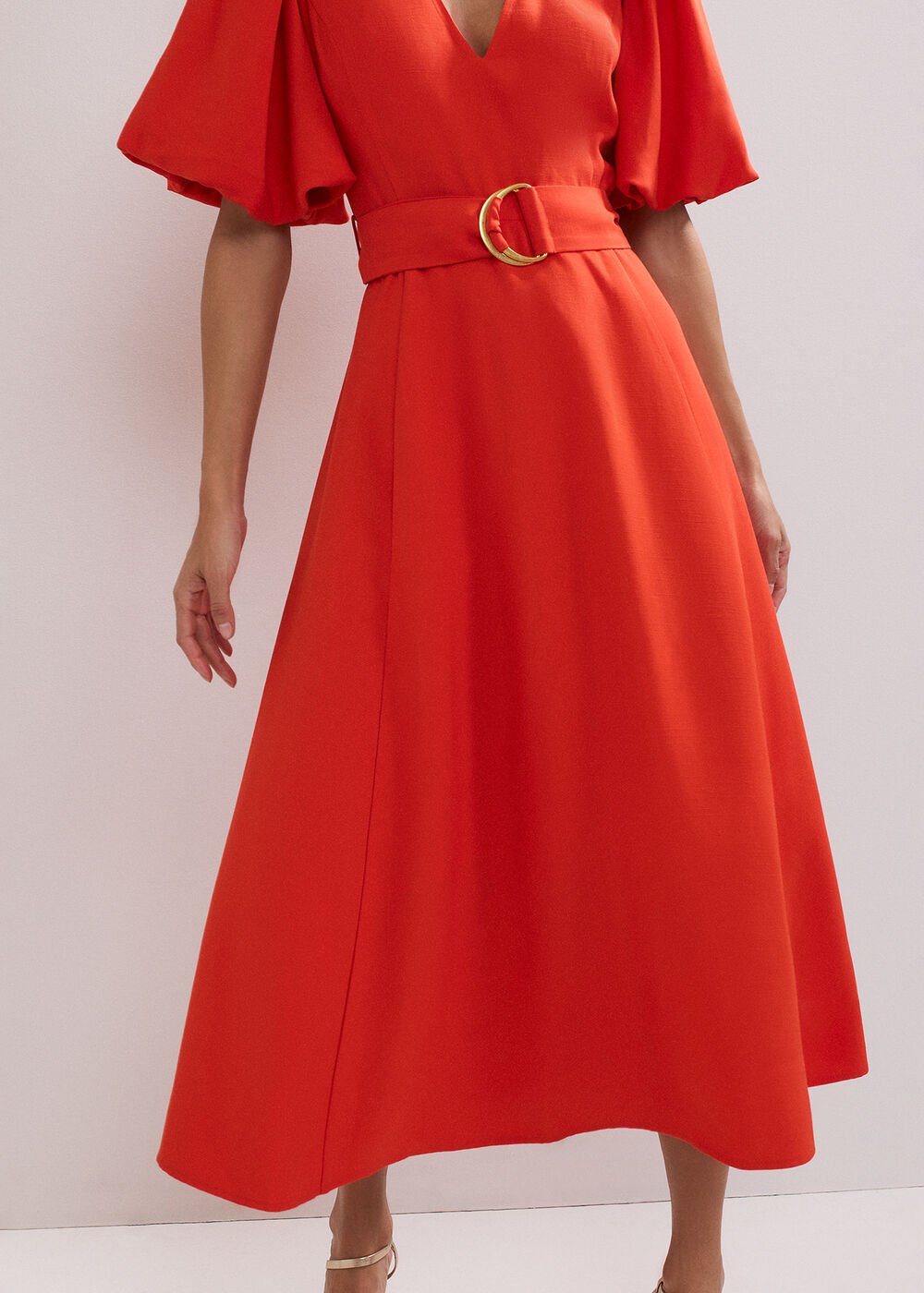Zarah Midi Dress - Orange