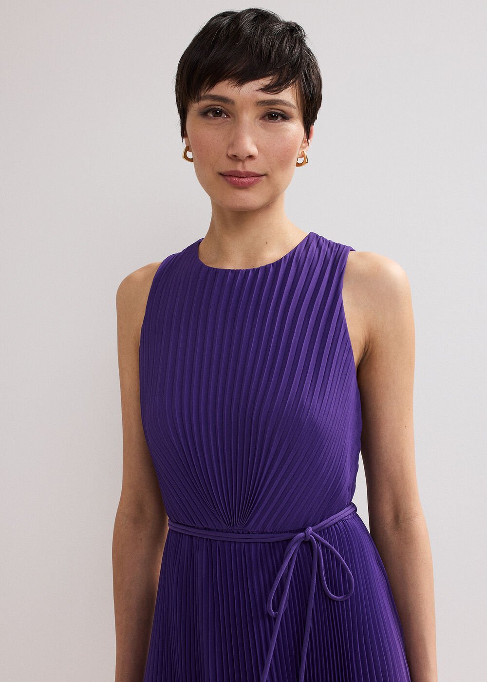 Simara Ombre Midi Dress - Purple