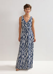 Artemis Dress - Navy/Ivory