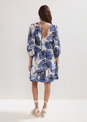 Kaya Printed Dress - Blue