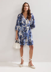 Kaya Printed Dress - Blue