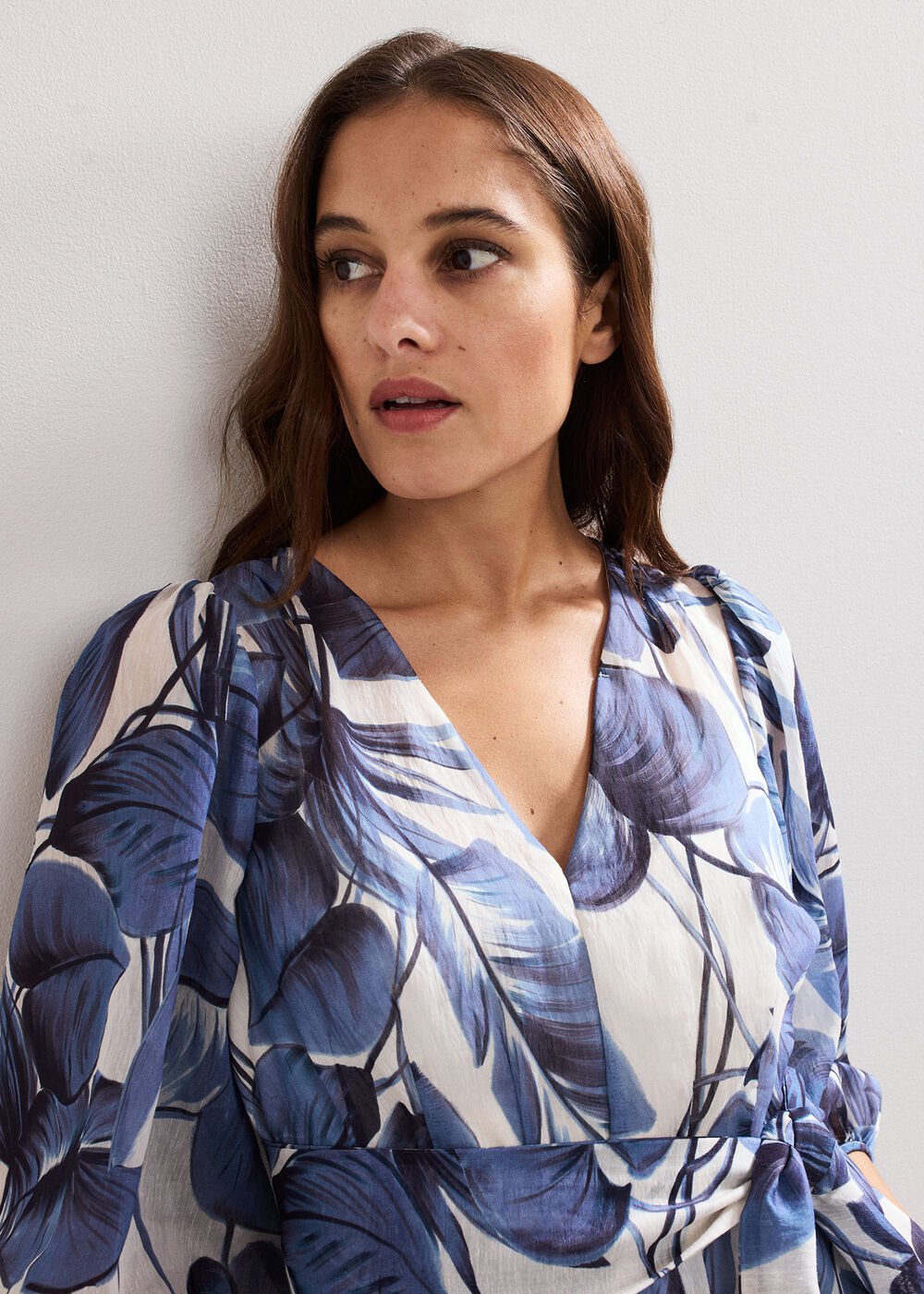 Kaya Printed Dress - Blue