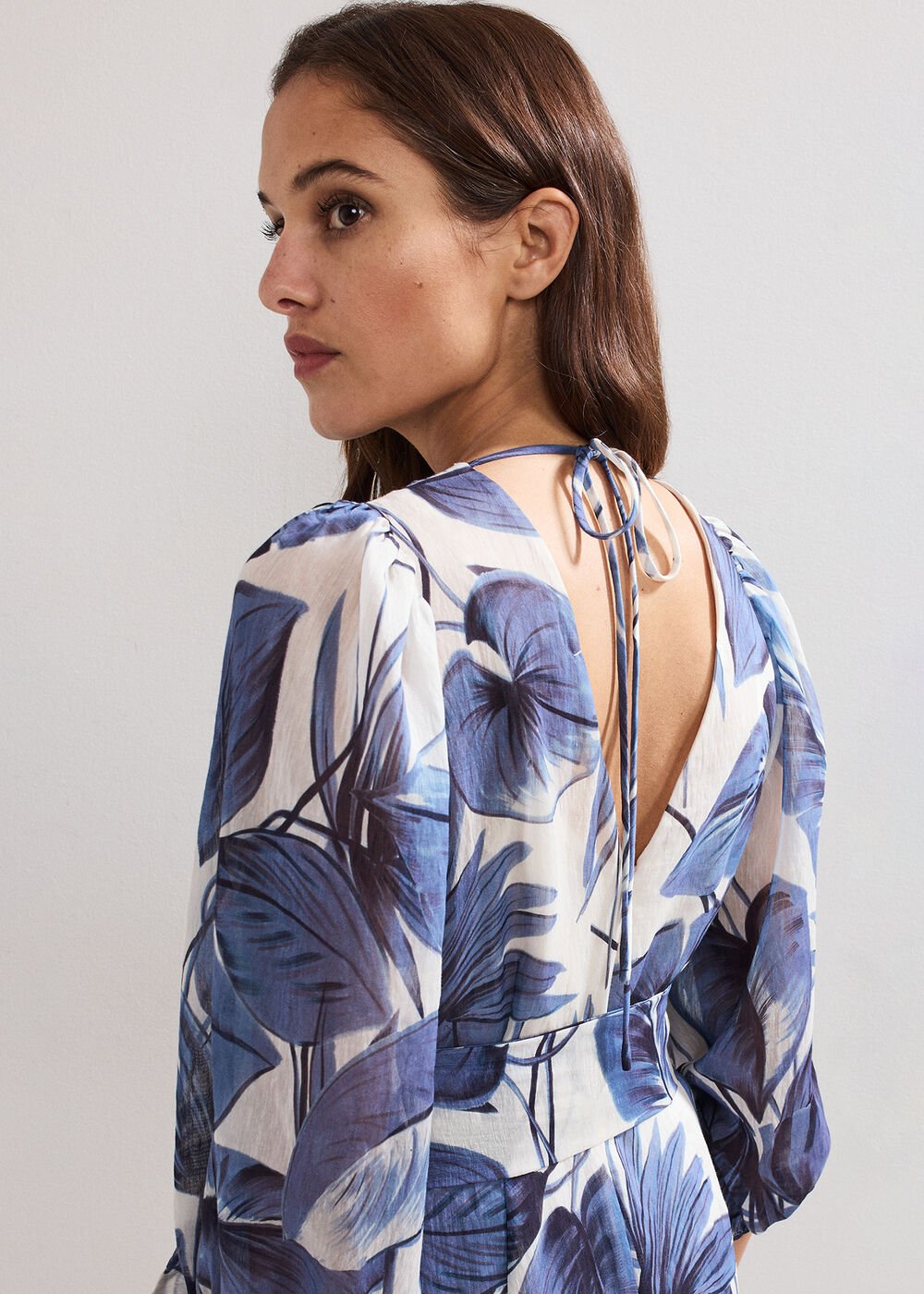 Kaya Printed Dress - Blue