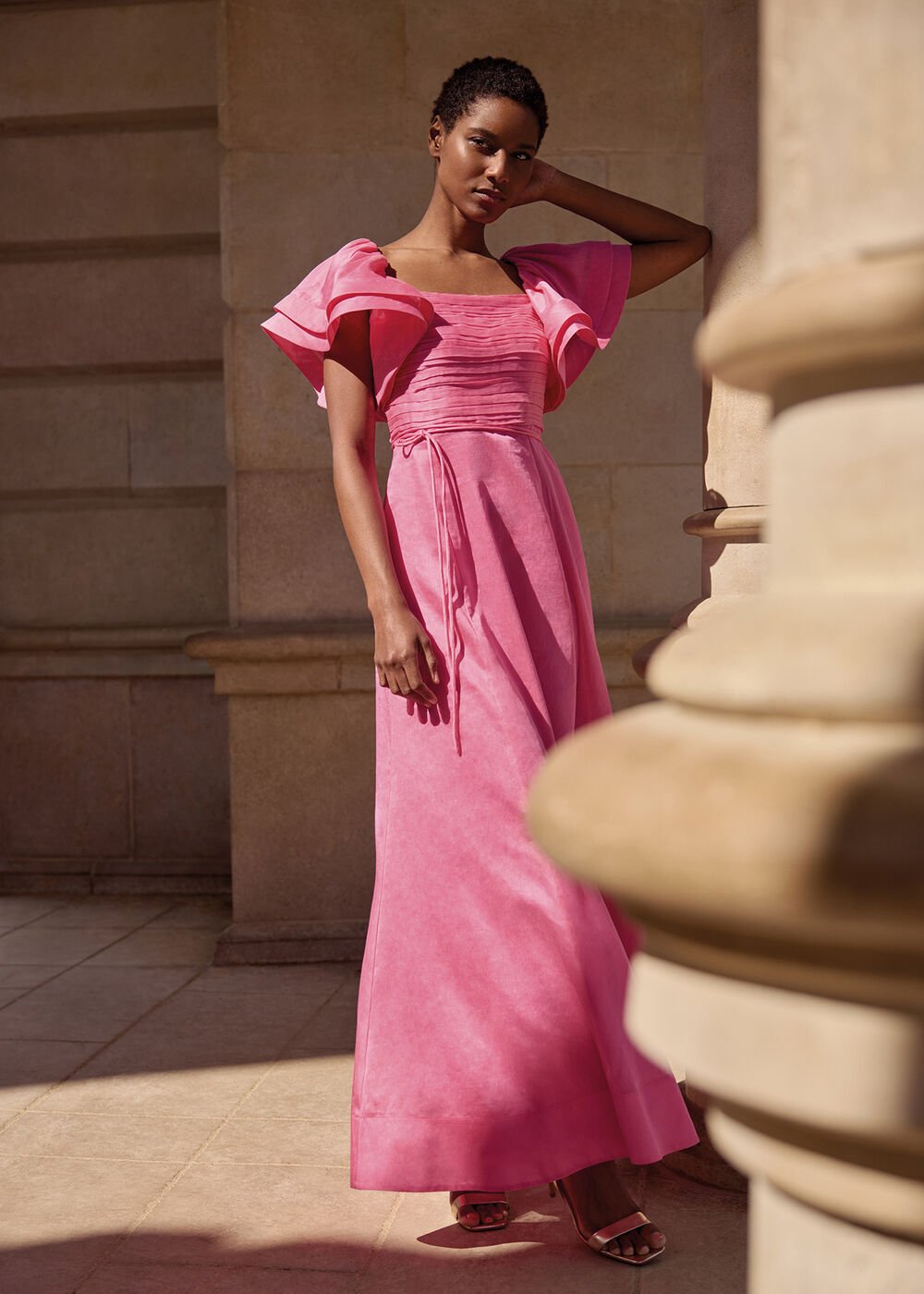 Rhianna Midi Dress - Pink