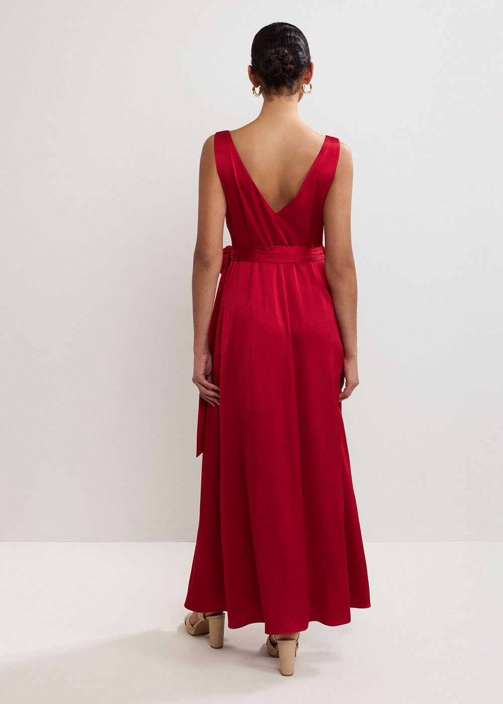 Emlyn Pleated Dress - Red
