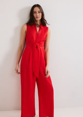 Becky Tie Front Jump - Red
