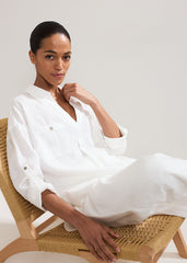 Arla Linen Shirt - White