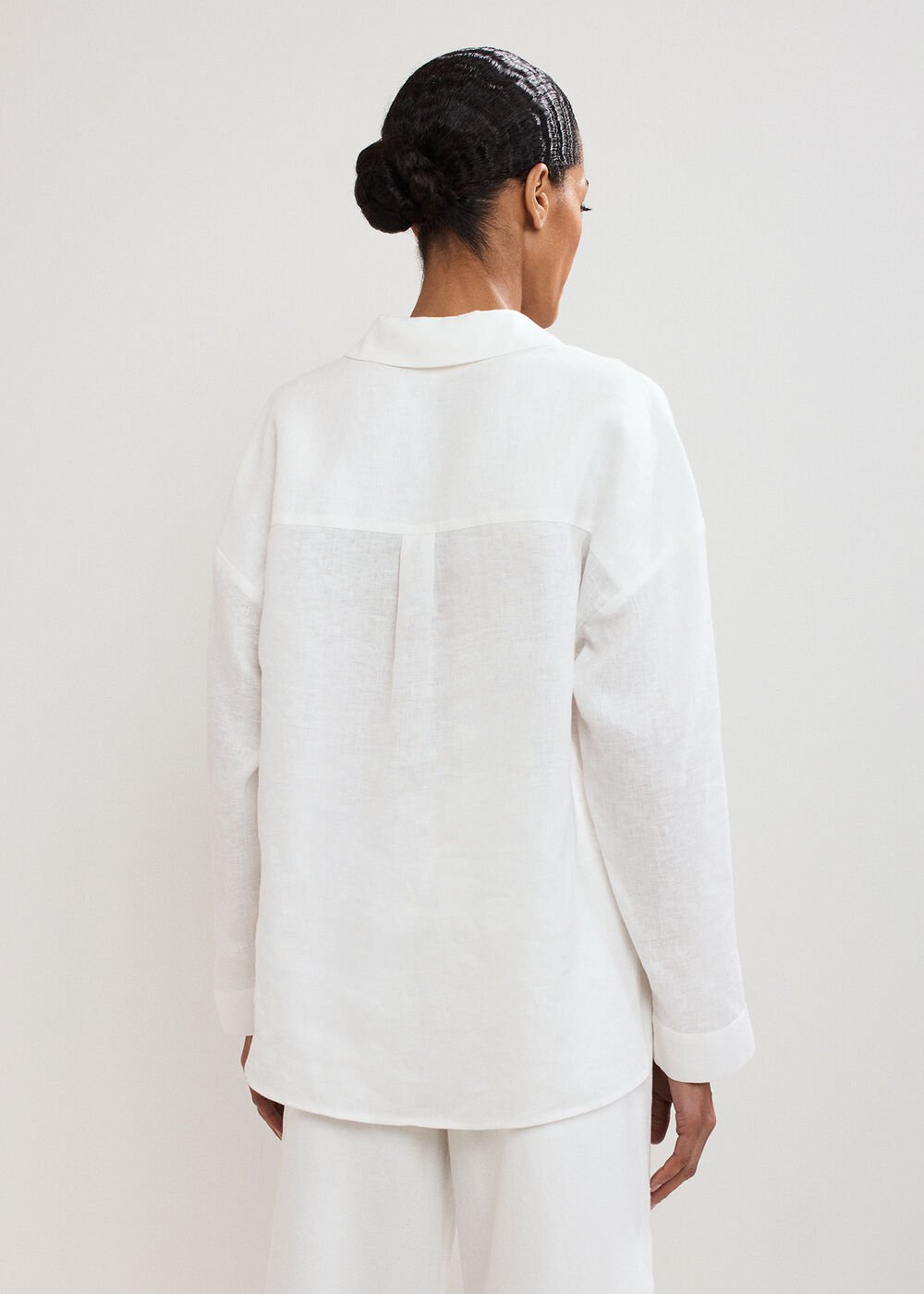 Arla Linen Shirt - White