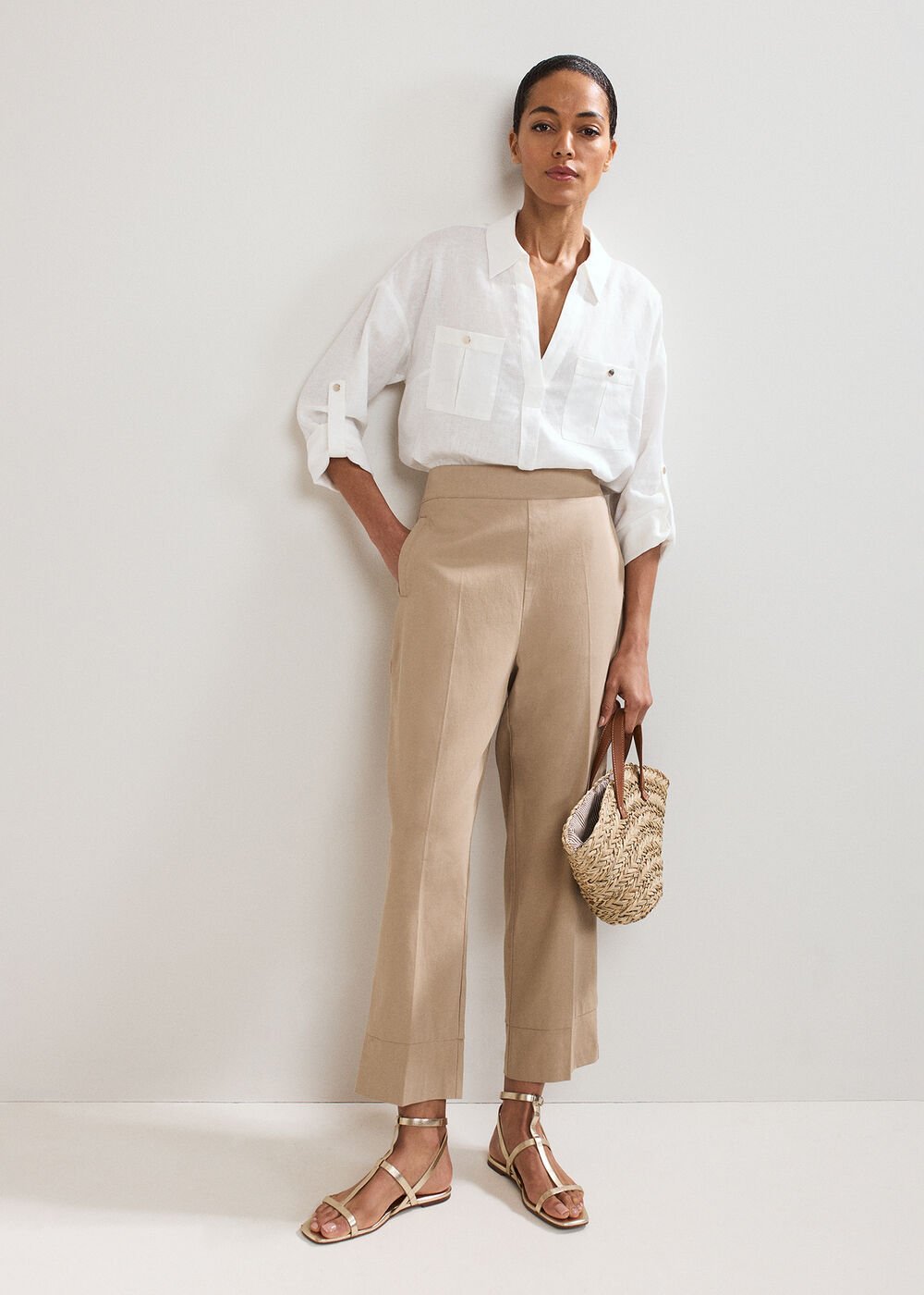 Arla Linen Shirt - White