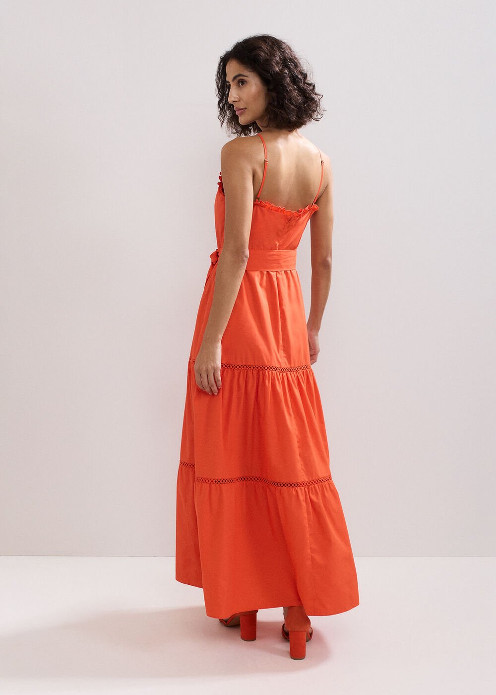 Nolia Cotton Dress - Orange