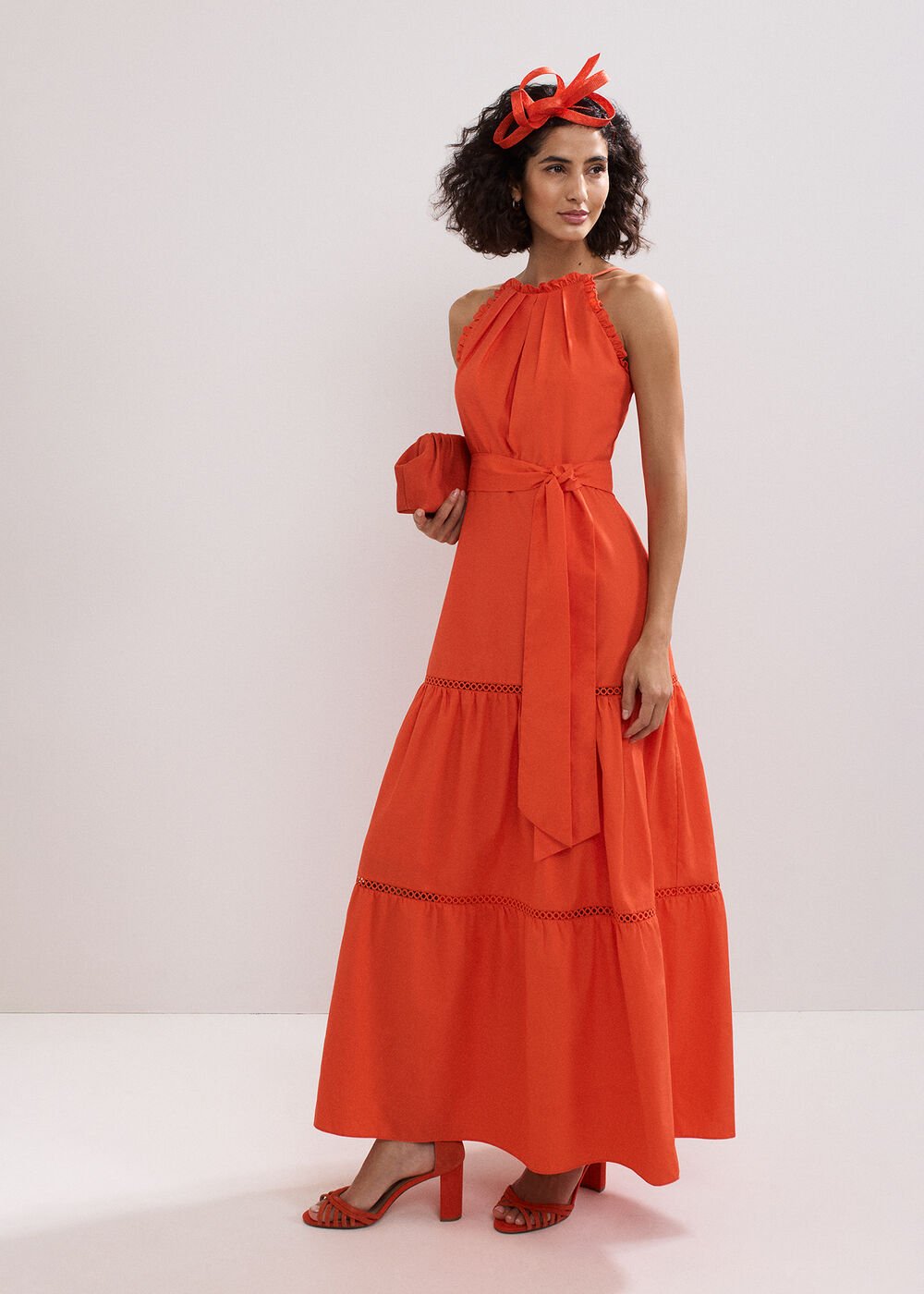 Nolia Cotton Dress - Orange